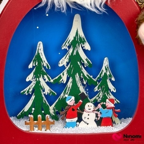 Новогодняя музыкальная композиция Дед Мороз с летающим снегом - Фото