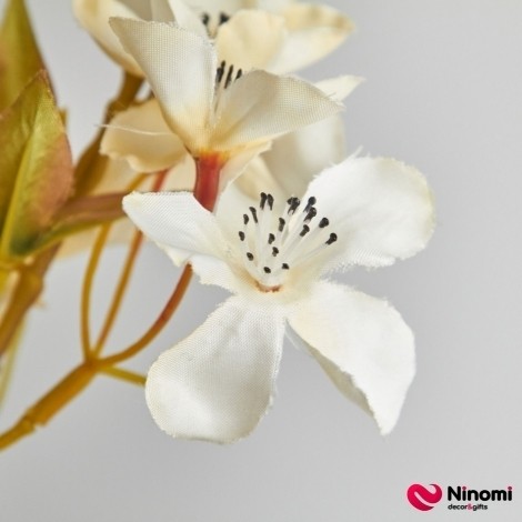 Ветка "Cherry flower" белая - Фото
