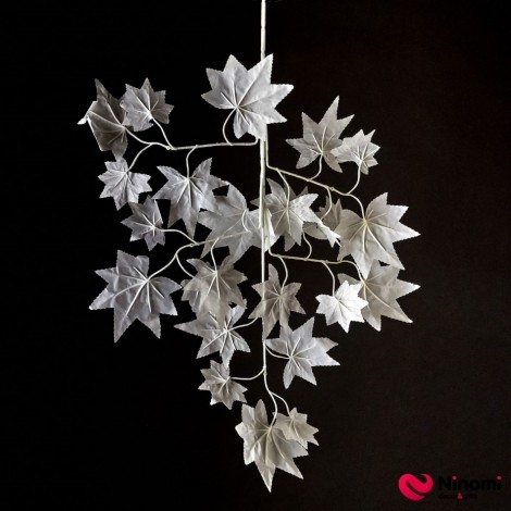 Листья декоративные "White Leaves №2" 12шт/уп. - Фото