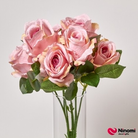 Букет роз "Magic Flower" розовых на 7 веток - Фото