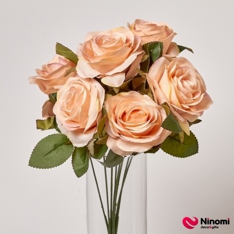 Букет роз "Plenty" кремовых на 9 веток - Фото