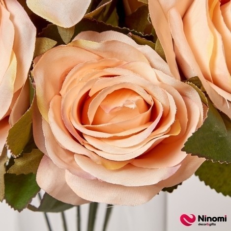 Букет роз "Plenty" кремовых на 9 веток - Фото