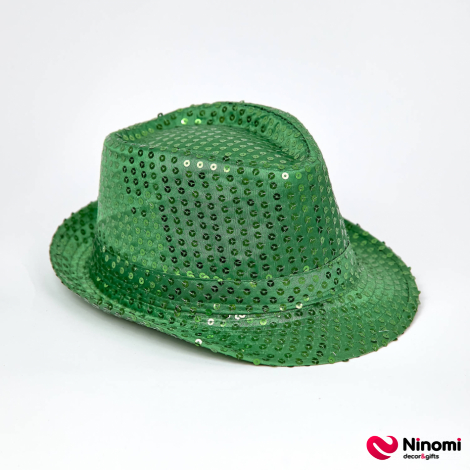 Шляпа "Диско" зеленая - Фото