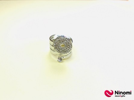 Кольцо "Bagel" серебро - Фото