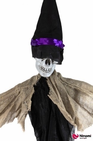 Подвесной декор "Скелет в шляпе" - Фото