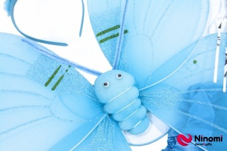 Набор "Бабочка" с юбкой голубой - Фото