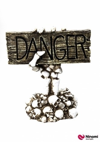 Декор "Danger" с LED-подсветкой - Фото