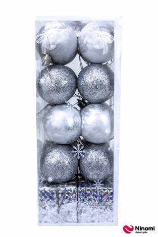 Елочная игрушка "Снежные серебро" - Фото