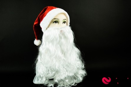 Борода Деда Мороза L - Фото