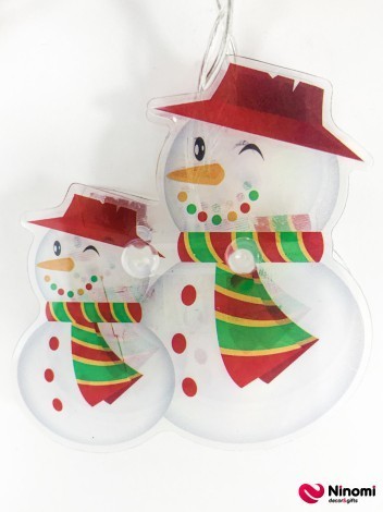 Гирлянда "Снеговик в шарфе" - Фото