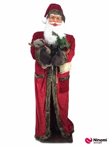 Дед Мороз в с мишкой и ёлочкой - Фото