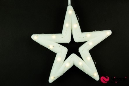 Новогодний декор "Звезда" с LED подсветкой - Фото