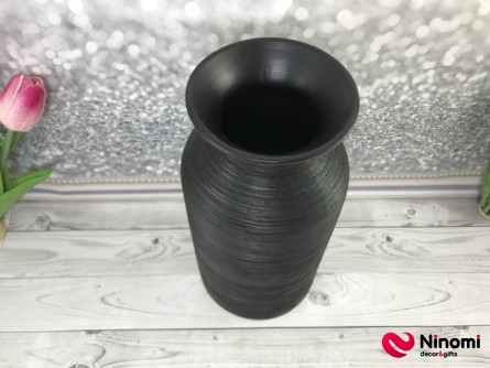 Керамічна ваза чорна 