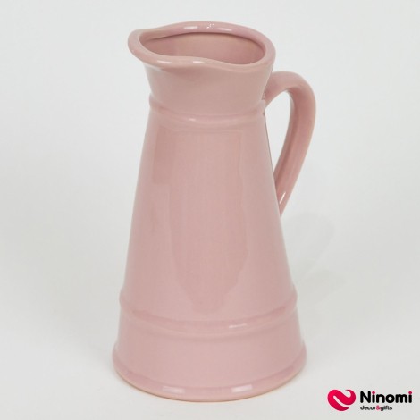 Керамический кувшин розовый - Фото