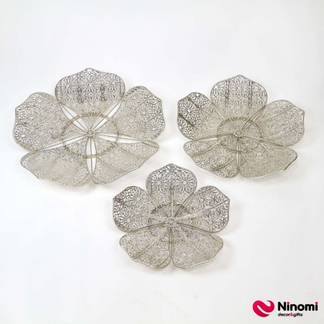 Серебряные металлические цветы "Silver Blossom" - Фото