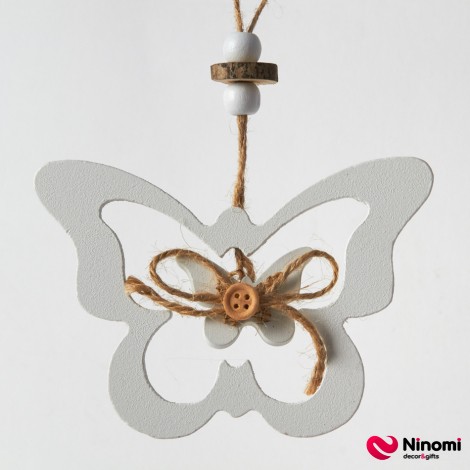 Комплект деревянного оригами "Butterfly" белый - Фото