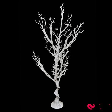 Декоративное белое дерево 120см. - Фото