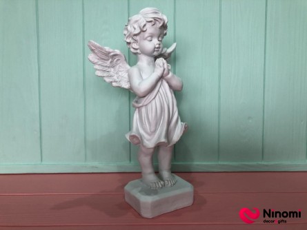 Декоративный гипсовый ангелочек "Девочка" - Фото