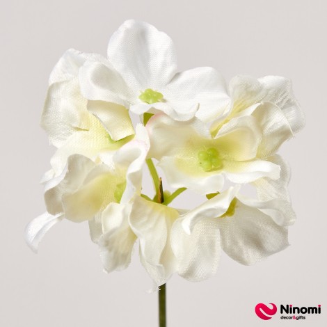 Головки цветов "Гортензия №2" белые - Фото