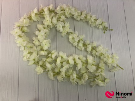 Цветочная лента "Гавайская" белая - Фото