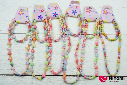 Набір дитячий намисто та браслет - Фото