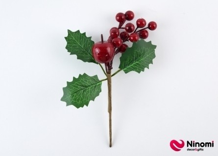 Декор Веточка с ягодами и яблоком - Фото