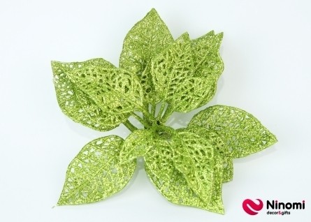Декоративный цветок Рождественский зеленый - Фото