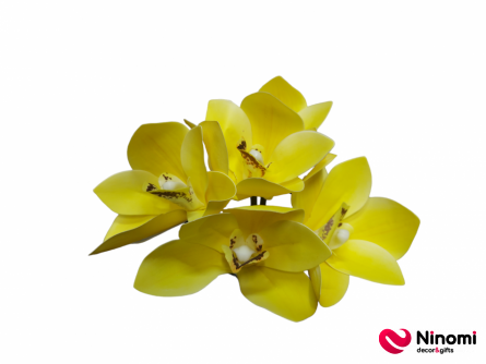 Букет "Орхидеи" жёлтый 5шт - Фото