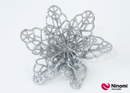 Декоративный цветок Лилия серебро - Фото