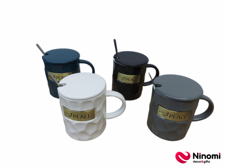 керамические чашки набор из 4 шт №2 - Фото