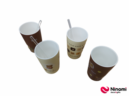 керамические чашки набор из 4 шт №3 - Фото