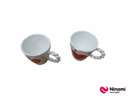 керамические чашки набор из 2 шт №19 - Фото