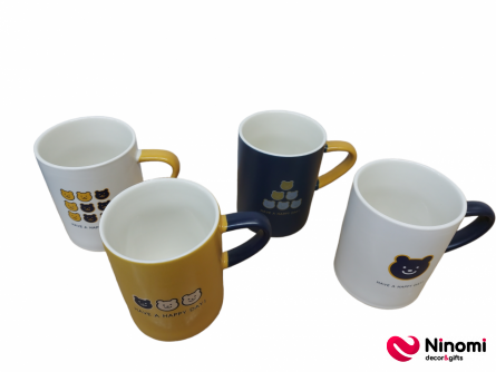 керамические чашки набор из 4 шт №23 - Фото