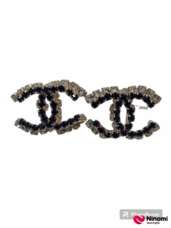 Серьги-гвоздики "Chanel" №1 - Фото