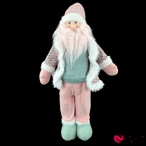 ДЕКОРАТИВНАЯ ФИГУРА "PINK SANTA" РОЗОВЫЙ 78 СМ - Фото