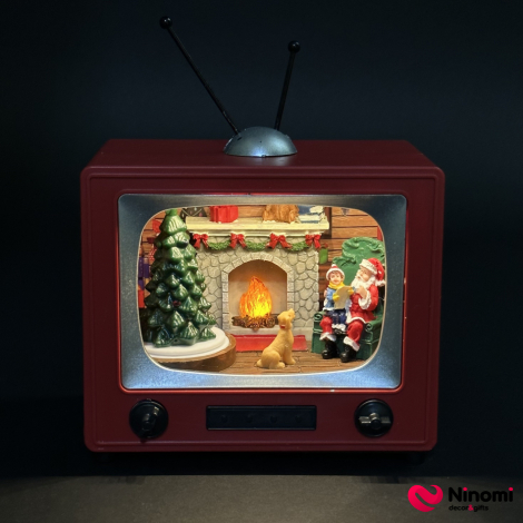 НОВОГОДНЯЯ ИНСТАЛЛЯЦИЯ С LED ПОДСВЕТКОЙ И МУЗЫКОЙ "OLD TV" - Фото