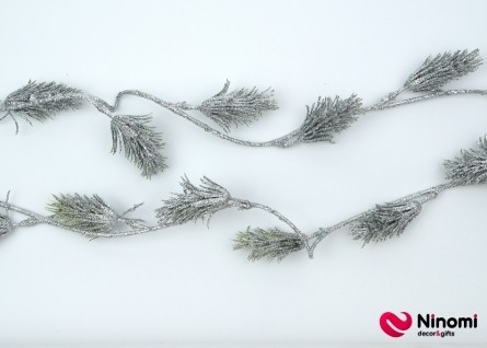 Новогодний декор "Лиана" серебро - Фото