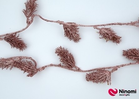 Новогодний декор "Лиана" розовая - Фото
