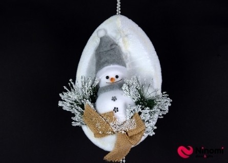 Декор подвесной "Снеговичок" - Фото