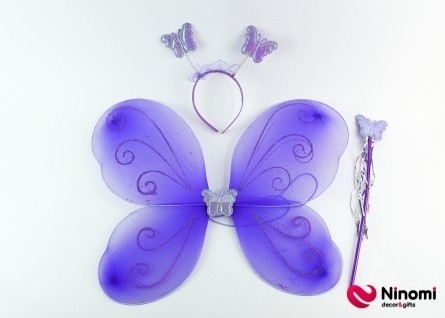 Набор "Крыло Бабочка" фиолетовый - Фото