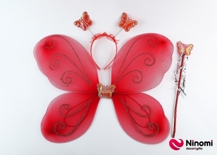 Набор «Крыло Бабочки» красный - Фото