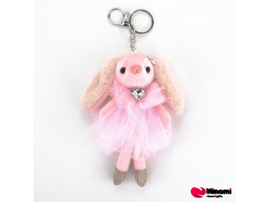 Брелок "Bunny in a skirt" розовый - Фото