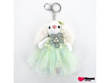 Брелок "Beauty bunny" белый - Фото