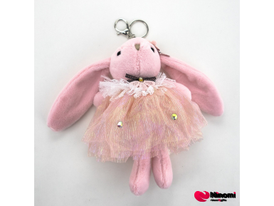 Брелок "Bunny bow and skirt" розовый - Фото