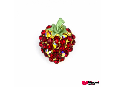 Брошь "Ruby strawberry" - Фото